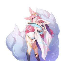 This is a pixiv picture whose title is 영혼의 꽃 아리.