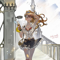 This is a pixiv picture whose title is JKベア・灼熱の夏休み.