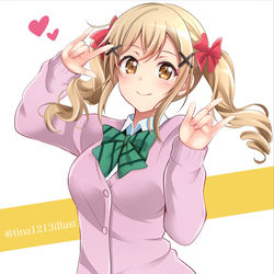 This is a pixiv picture whose title is バンドリ 市ヶ谷有咲×ラブライブ 矢澤にこ.