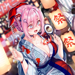This is a pixiv picture whose title is いざ、夏祭り！フレデリカ.