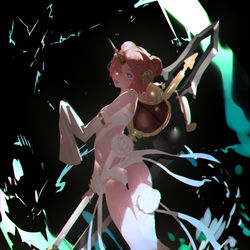 This is a pixiv picture whose title is 感電.