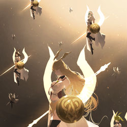 This is a pixiv picture whose title is ワルキューレ.