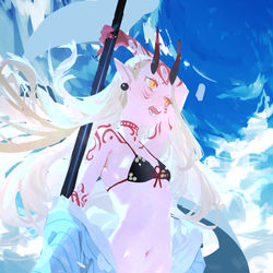 This is a pixiv picture whose title is 夏ばらきー.