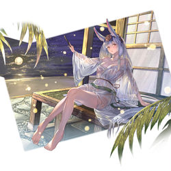 This is a pixiv picture whose title is カグヤ＿水着.