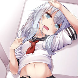 This is a pixiv picture whose title is 暑さに弱い響ちゃん.