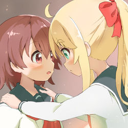 This is a pixiv picture whose title is ひなノア中学生編.