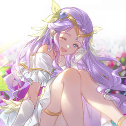 This is a pixiv picture whose title is 精霊少女.