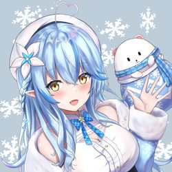 This is a pixiv picture whose title is 雪花ラミィ.