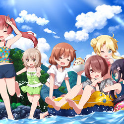 This is a pixiv picture whose title is かわべに　てんしが　まいおりた！.