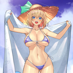 This is a pixiv picture whose title is 水着.