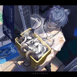 This is a pixiv picture whose title is 孑.