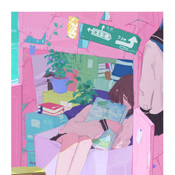 This is a pixiv picture whose title is box.