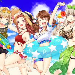 This is a pixiv picture whose title is まりなす(仮)の水着姿！.