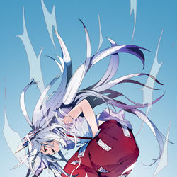 This is a pixiv picture whose title is 妹紅.