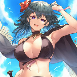 This is a pixiv picture whose title is 【FE】水着ベレス【風花雪月】.