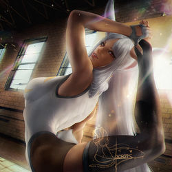 This is a pixiv picture whose title is 兎山ルミ / Miruko.
