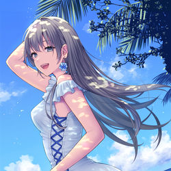 This is a pixiv picture whose title is 海風.