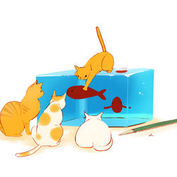 This is a pixiv picture whose title is 錦玉羹ねこ.