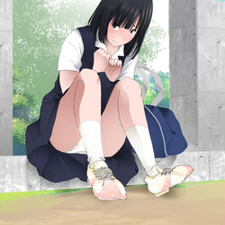 This is a pixiv picture whose title is 暑い日.