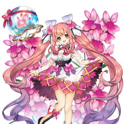 This is a pixiv picture whose title is 【フラワーナイトガール】リナリア.