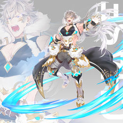 This is a pixiv picture whose title is Silver Cerberus - Chase.