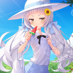 This is a pixiv picture whose title is ☀🍉🍅.
