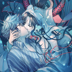 This is a pixiv picture whose title is 人魚の誓いのキス.