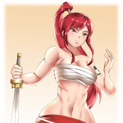 This is a pixiv picture whose title is エルザ・スカーレット 「憑依」.