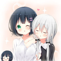 This is a pixiv picture whose title is あかり×ソフィーが大好き.