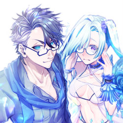 This is a pixiv picture whose title is 真夏の叡智.