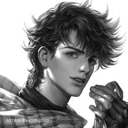 This is a pixiv picture whose title is Joseph Joestar.