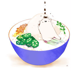 This is a pixiv picture whose title is ねばとろ丼.