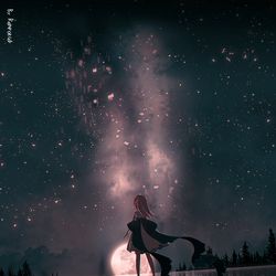 This is a pixiv picture whose title is Lunar Mare.
