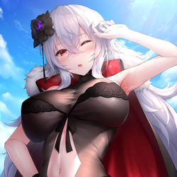 This is a pixiv picture whose title is 水着グラーフさん.