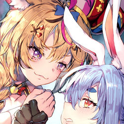 This is a pixiv picture whose title is PePo Bizarre Hololiver!.
