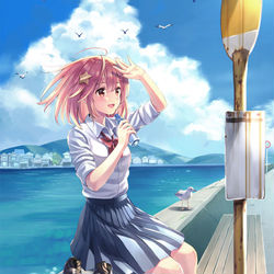 This is a pixiv picture whose title is 夏景色.