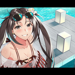 This is a pixiv picture whose title is 水着虞美人.