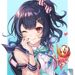 This is a pixiv picture whose title is ♥.