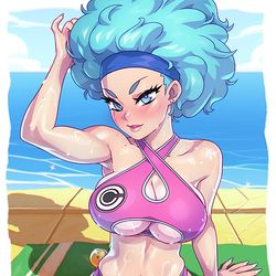 This is a pixiv picture whose title is Bulma's Summer.