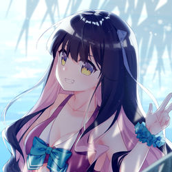 This is a pixiv picture whose title is 長波.