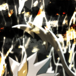 This is a pixiv picture whose title is 白い稲妻.