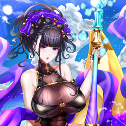 This is a pixiv picture whose title is 紫式部ライダー.