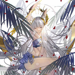 This is a pixiv picture whose title is 白金.