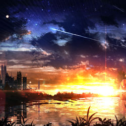 This is a pixiv picture whose title is 悠久.