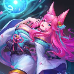 This is a pixiv picture whose title is 【LOL】靈花祭_阿璃.