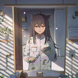 This is a pixiv picture whose title is 月曜日.
