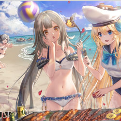This is a pixiv picture whose title is 幻书启示录 水着.