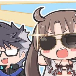 This is a pixiv picture whose title is サングラスキラーン！.