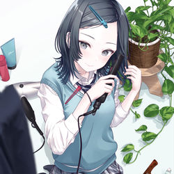 This is a pixiv picture whose title is ヘアセット.