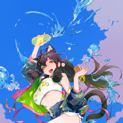This is a pixiv picture whose title is 赤夜枭.